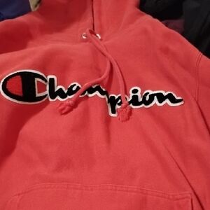 Champion Women's Hoodie in Vibrant Red